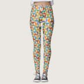 MCM Halfcirkels Rpt Patroon Kleur op Crème Leggings (Voorkant)