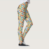 MCM Halfcirkels Rpt Patroon Kleur op Crème Leggings (Rechts)