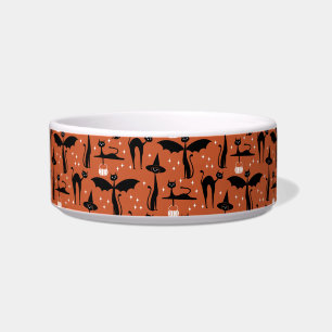 MCM Halloween Verkleed Minimalistisch Oranje Katte Voerbakje