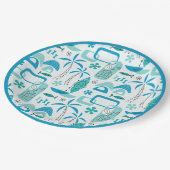 MCM Hawaiian Village – Blue Papieren Bordje (Gekanteld)