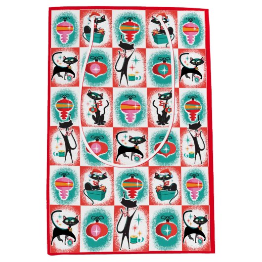 MCM Katten Kerstcadeau Tas Medium Cadeauzakje (Voorkant)