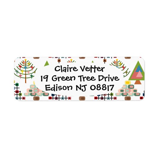 MCM Kerstbomen Etiket (Voorkant)