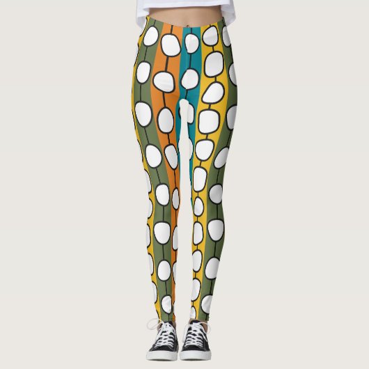 MCM kleurrijke lijnen Leggings (Voorkant)