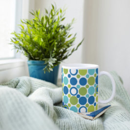 MCM Limoen en Aqua Bubble Koffiemok