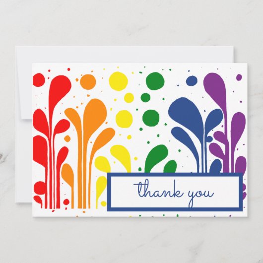 MCM MCM MCM MCM Moderne Lollipops Hartelijk dank Bedankkaart (Voorkant)