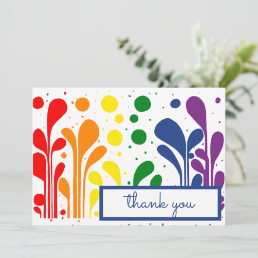 MCM MCM MCM MCM Moderne Lollipops Hartelijk dank Bedankkaart (Staand voorkant)
