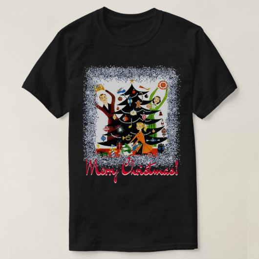 MCM MCM Mid Century Merry kerstretro 50s  T-shirt (Design voorkant)