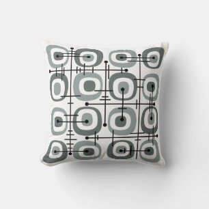 MCM Midcentury Abstract Patroon Grijs Kussen