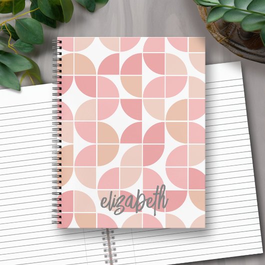 MCM Mod Circles Patroon mauve en blush roze Notitieboek