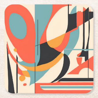 MCM-onderzetters Vierkante Kartonnen Onderzetter