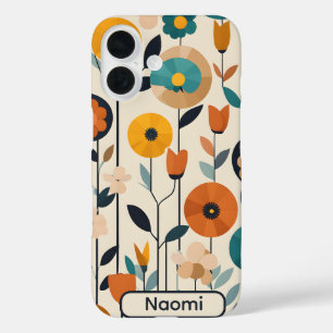 MCM Pop Art Kleurrijke Bloemen iPhone 16 Hoesje