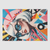 MCM Portret van de vrouw Decoupage Tissuepapier (Voorkant)