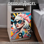 MCM Portret van de vrouw Decoupage Tissuepapier