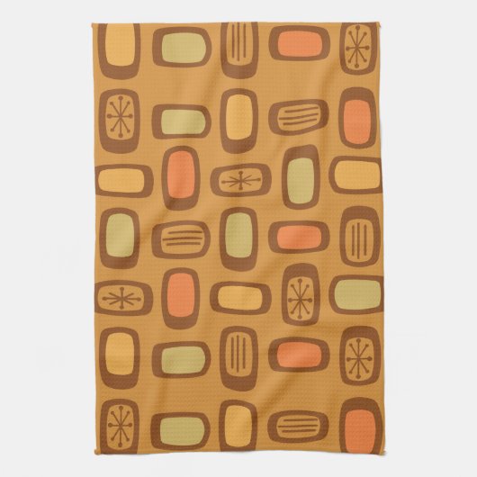 MCM Ronde rechthoeken uit de Middeleeuwen Theedoek (Verticaal)