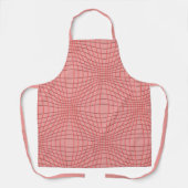 MCM Roze Mid-Century modern cirkelpatroon Schort (Voorkant)