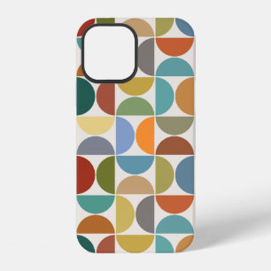 MCM Semicircles Grote Patroon Kleur op Crème iPhone 12 Hoesje