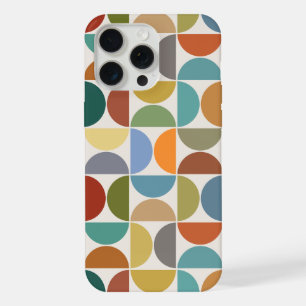 MCM Semicircles Grote Patroon Kleur op Crème iPhone 15 Pro Max Hoesje
