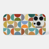 MCM Semicircles Grote Patroon Kleur op Crème iPhone Hoesje (Achterkant horizontaal)