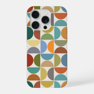MCM Semicircles Grote Patroon Kleur op Crème iPhone 15 Pro Hoesje