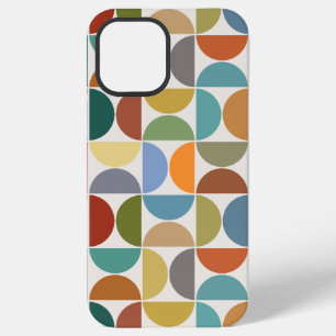 MCM Semicircles Grote Patroon Kleur op Crème iPhone 12 Pro Max Hoesje
