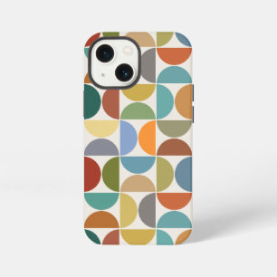MCM Semicircles Grote Patroon Kleur op Crème iPhone 13 Mini Hoesje