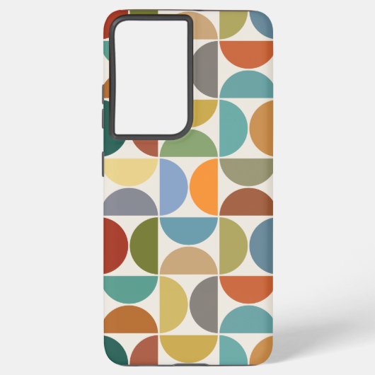 MCM Semicircles Grote Patroon Kleur op Crème Samsung Galaxy Hoesje (Achterkant)