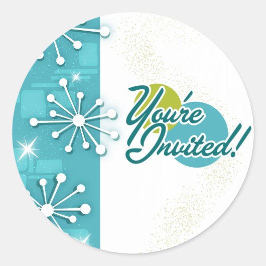 MCM Sputnik Verloving Douche Stickers (Voorkant)