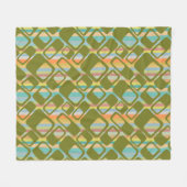 MCM-strepen Fleece Deken (Voorkant (Horizontaal))