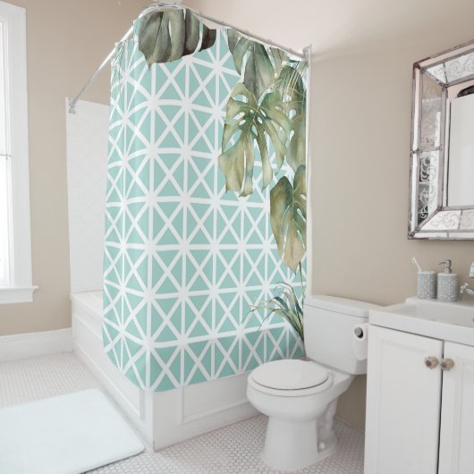 MCM Tropical Lattice Douchegordijn (In situ)