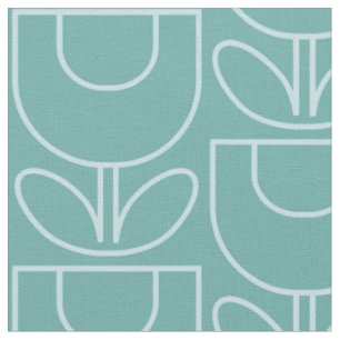 MCM Tulip Aqua Stof