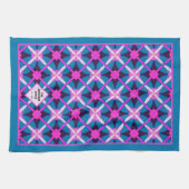 MCM Vibrant Retro Diamond Patroon Thee Theedoek (Horizontaal)