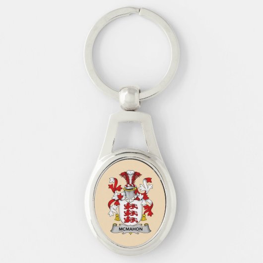 McMahon Family Coat of Arms Keychain (Voorkant)