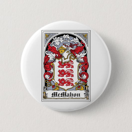 McMahon Family Crest Ronde Button 5,7 Cm (Voorkant)