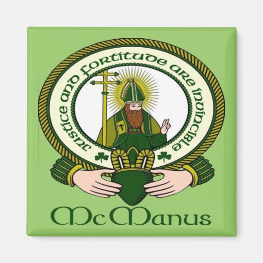 McManus Clan Motto Magnet (Devant)