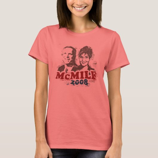McMilf 2008 Ringer T-shirt (Voorkant)