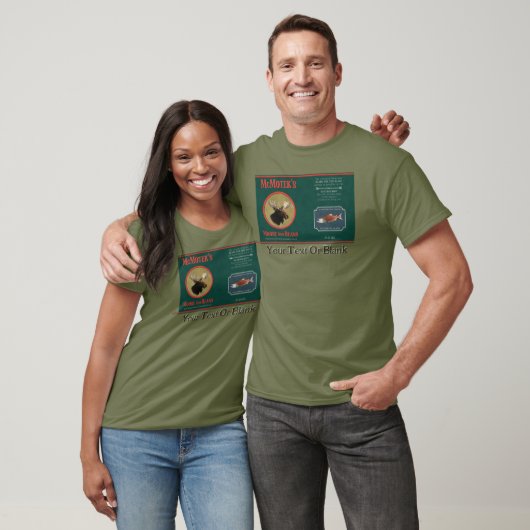 McMotek's Moose and Beans Label T-shirt (Unisex)