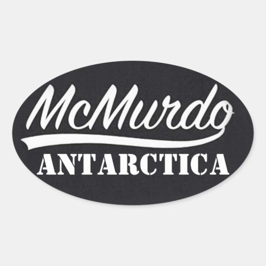 McMurdo, Autocollant Antarctique (Devant)