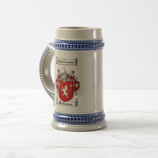Mcnamara Coat of Arms Stein / Mok (Voorkant links)