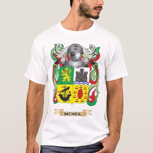 McNeil Coat of Arms (Family Crest) T-shirt (Voorkant)