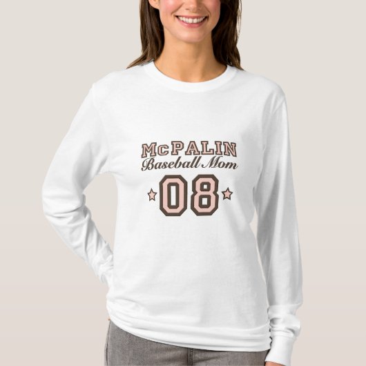 McPalin Baseball Mam Long Slapeve T-shirt (Voorkant)