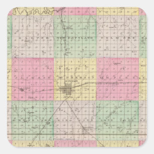McPherson County, Windom, Kansas Vierkante Sticker