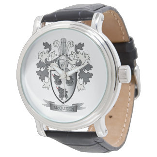 McQueen Family Crest Coat of Arms Horloge