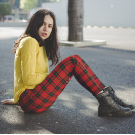 McQueen Tartan Red Black Leggings