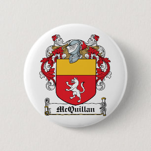 McQuillan Family Crest Ronde Button 5,7 Cm
