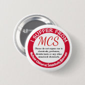 MCS Bewustmaking en Waarschuwing Button (Voorkant /achterkant)