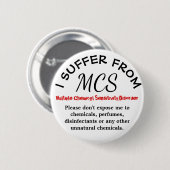 MCS Bewustmaking en Waarschuwing Button (Voorkant /achterkant)