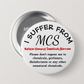 MCS Bewustmaking en Waarschuwing Button (Voorkant /achterkant)