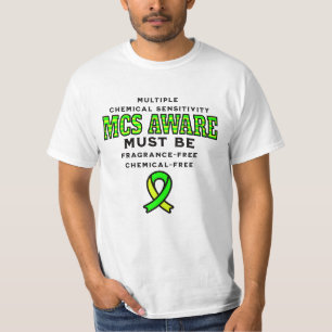 MCS-bewustzijn van meervoudige chemische gevoeligh T-shirt