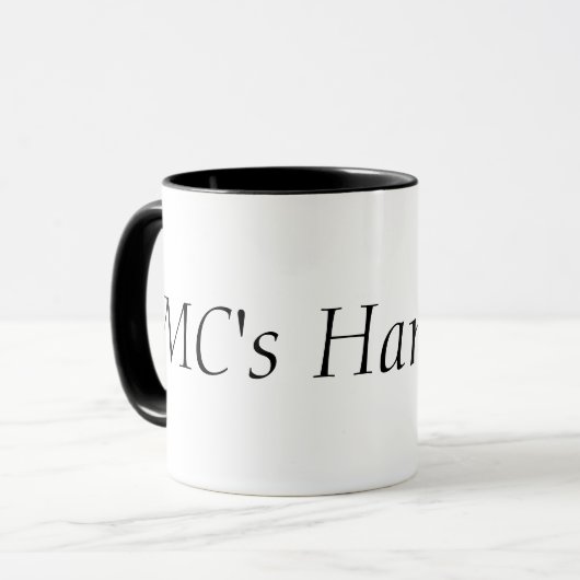 MC's Hammers Tasse Mok (Voorkant links)