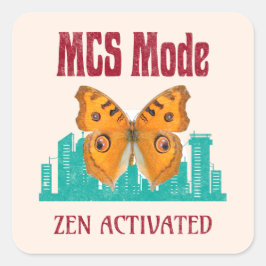 MCS-modus voor bewustzijn van meervoudige chemisch Vierkante Sticker